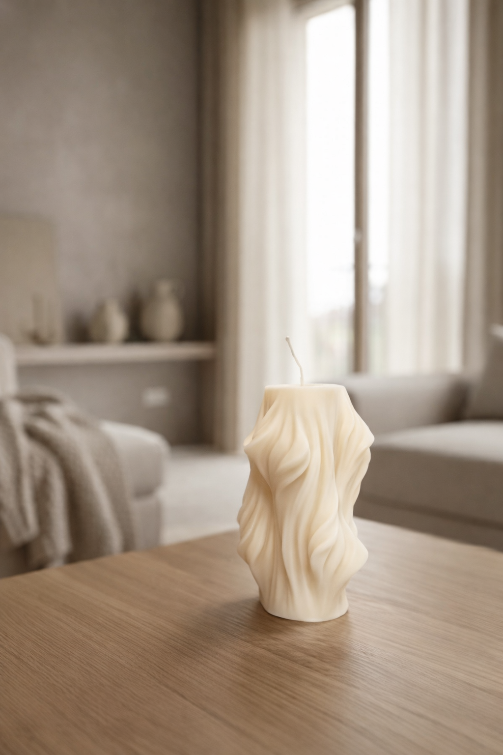 świeca sojowa subtelna fala