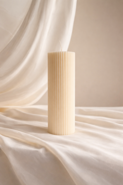 Świeca sojowa duża prosta kolumna