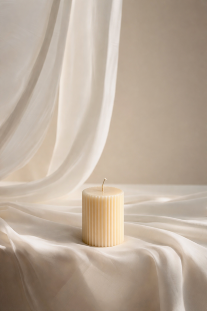 świeca sojowa mała prosta kolumna