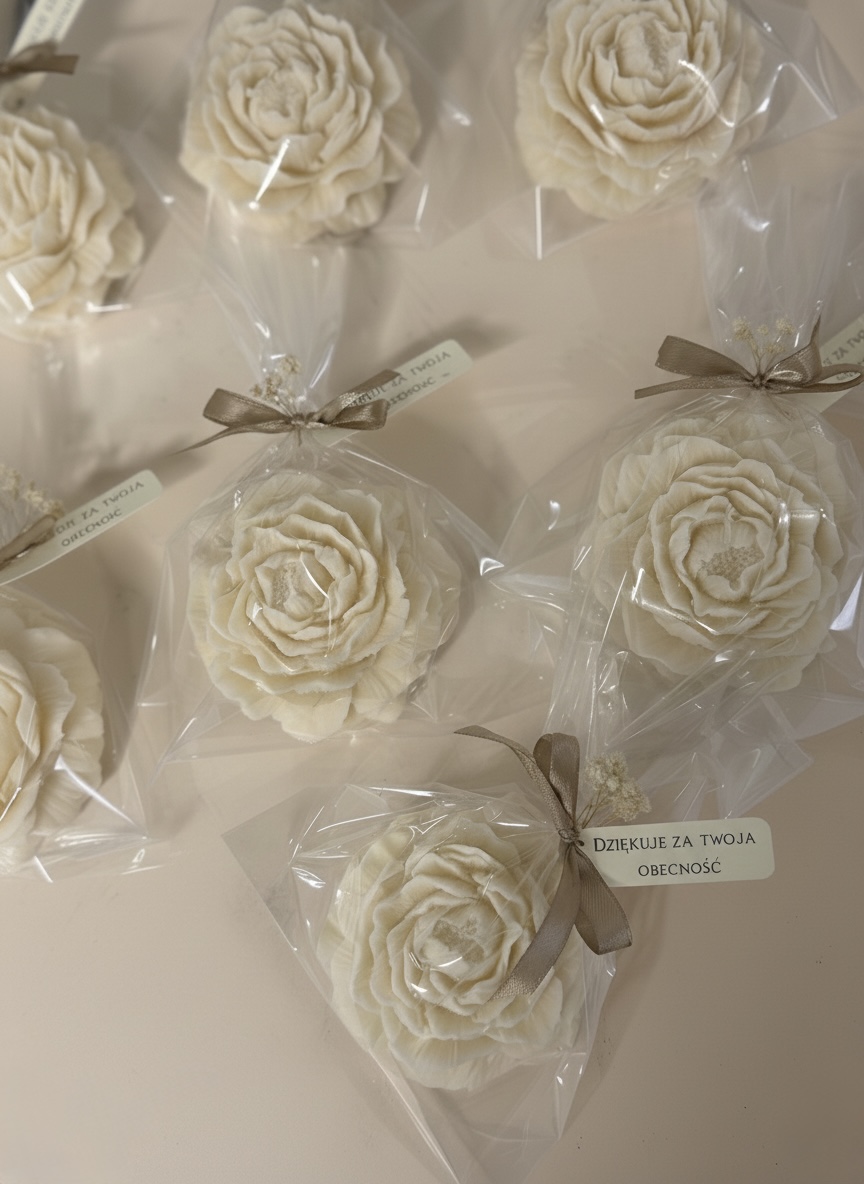 Świeca sojowa duża piwonia