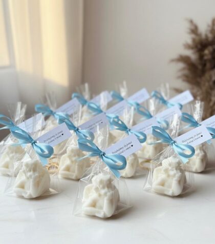 świeca aniołek podziękowanie dla gości