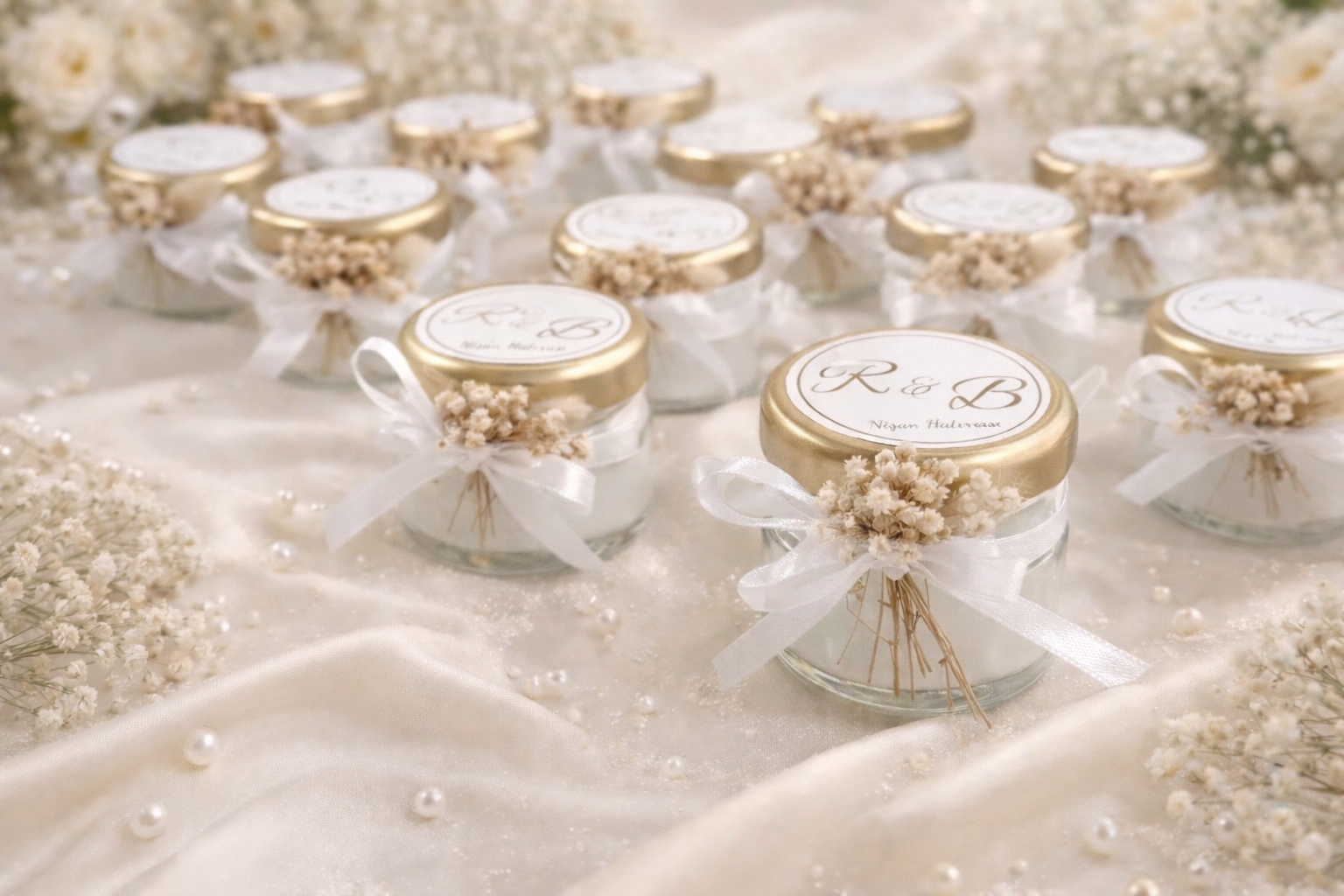 Świeca sojowa w małym słoiczku