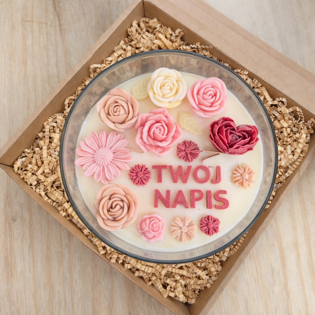 Duża świeca personalizowana