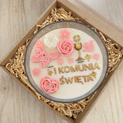 Duża świeca komunijna