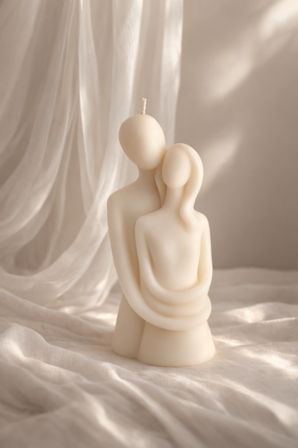 Świeca sojowa zakochana para