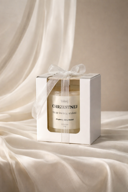 Świeca sojowa w szkle personalizowana – Takiej/Takiego