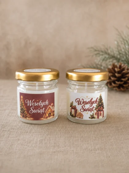 Świąteczna świeca sojowa w słoiczku Christmas Time 40 ml